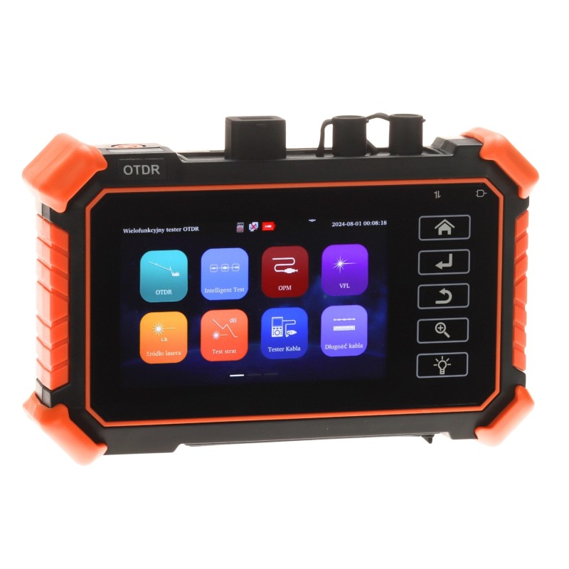 Mini OTDR/reflectometru optic ecran 4 inch, cu TDR UTP, powermetru și VFL CS-R3-40H