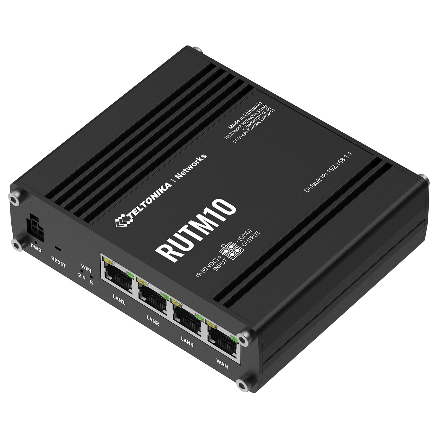 ROUTER RUTM10 Wi-Fi 2.4 GHz, 5 GHz 867 Mbps Teltonika