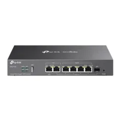 "Omada Multi-Gigabit VPN Router PORT: 1× 2.5G RJ45 WAN Port, 1× 2.5G RJ45 WAN/LAN Port, 1× Gigabit SFP WAN/LAN Port, 4× Gigabit 
