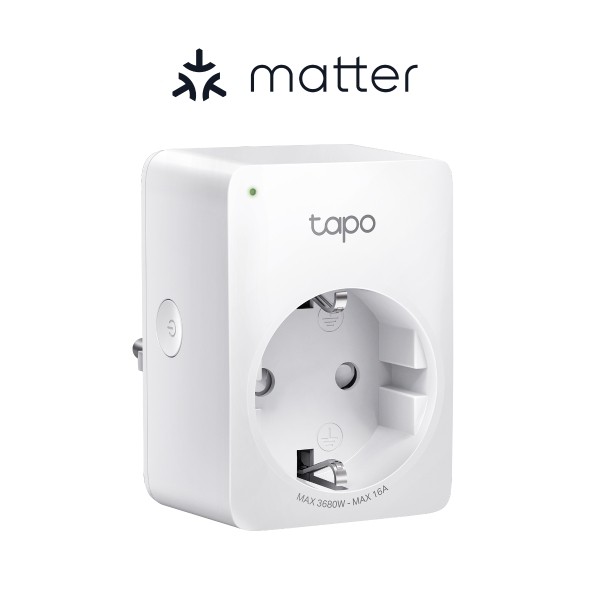 PRIZA inteligenta TP-LINK, certificare matter, Schuko x 1, conectare prin Schuko (T), 16A, contorizare consum, Bluetooth, WiFi,