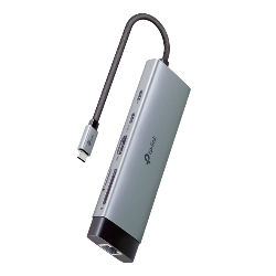 DOCKING STATION TP-Link, porturi USB: USB 3.0x3 + USB-C PDx1, USB-C x 1, 1 x HDMI, RJ-45 Gigabit x 1 conectare prin USB Type-C,l