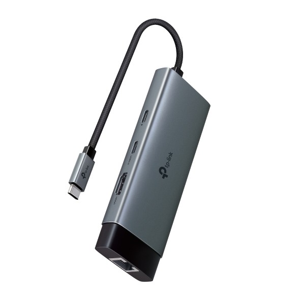 DOCKING STATION TP-Link, porturi USB: USB 3.0x2 + USB-C PDx1, USB-C x 1, 1 x HDMI, RJ-45 Gigabit x 1 conectare prin USB Type-C,l