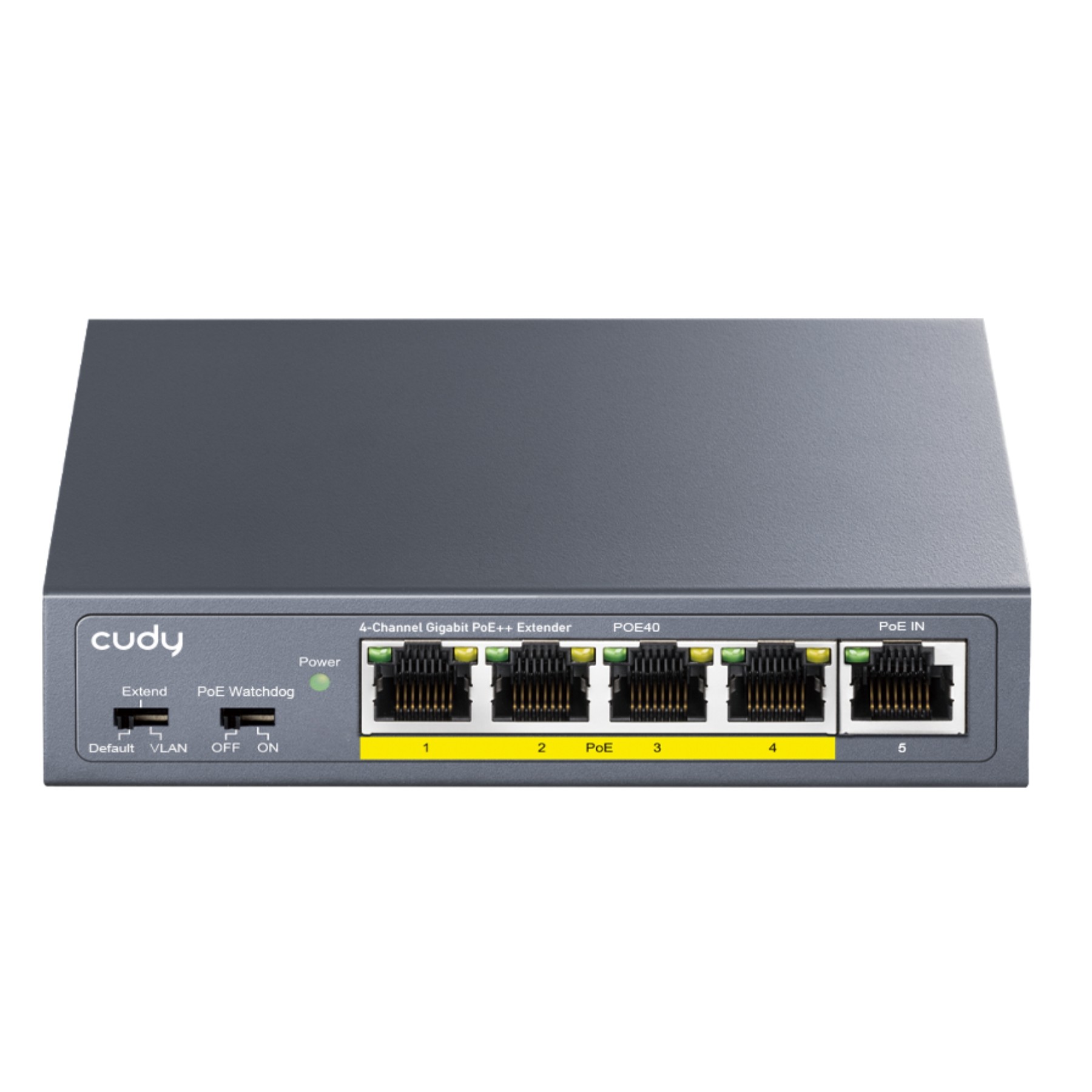 SWITCH POE / EXTENDER POE40 CU 4 PORTURI + 1X UPLINK CUDY