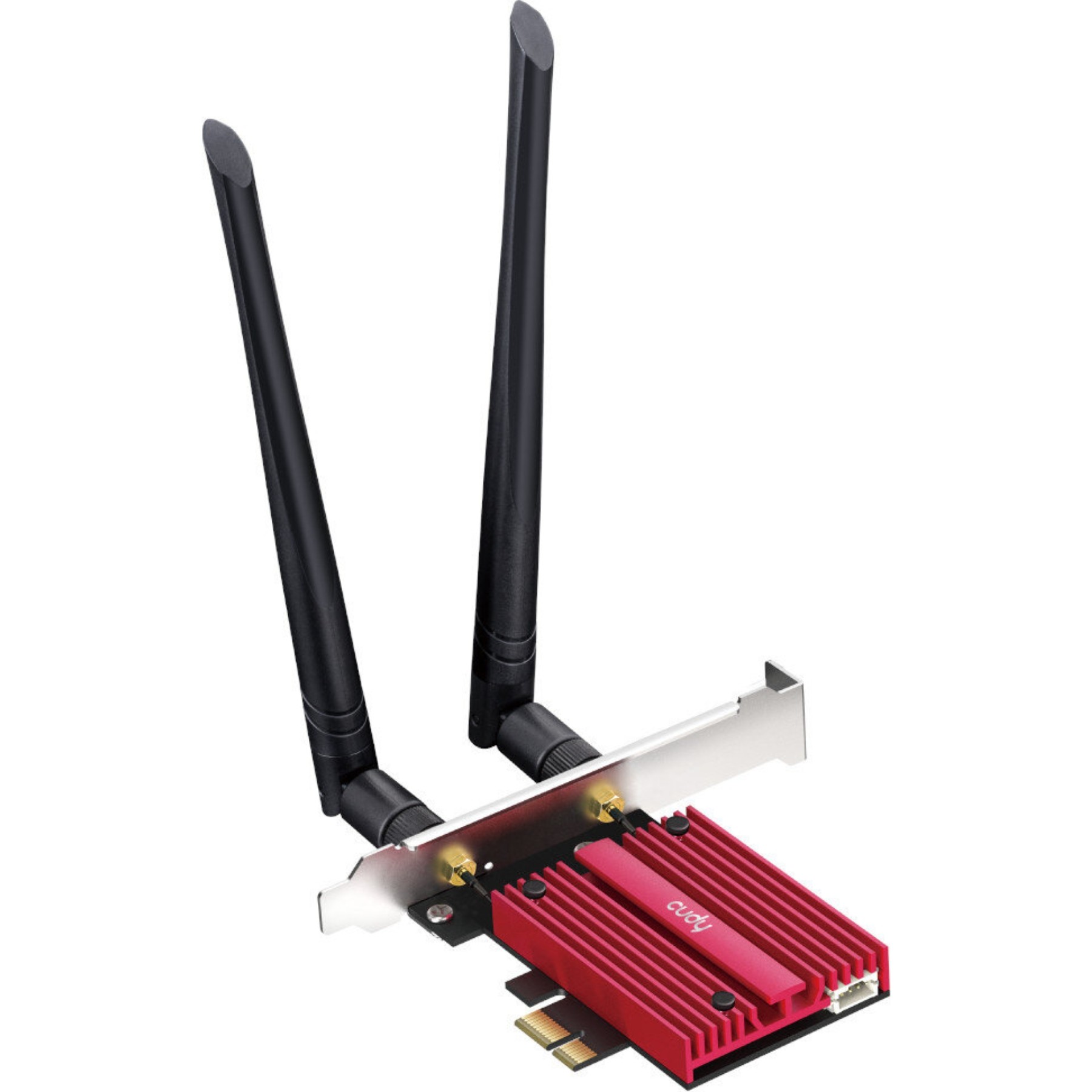 PLACĂ DE REȚEA WI-FI 7 PCIE WE9300 2.4 GHz, 5 GHz, 6 GHz 688 Mbps + 2882 Mbps + 5760 Mbps Wi-Fi 7 CUDY