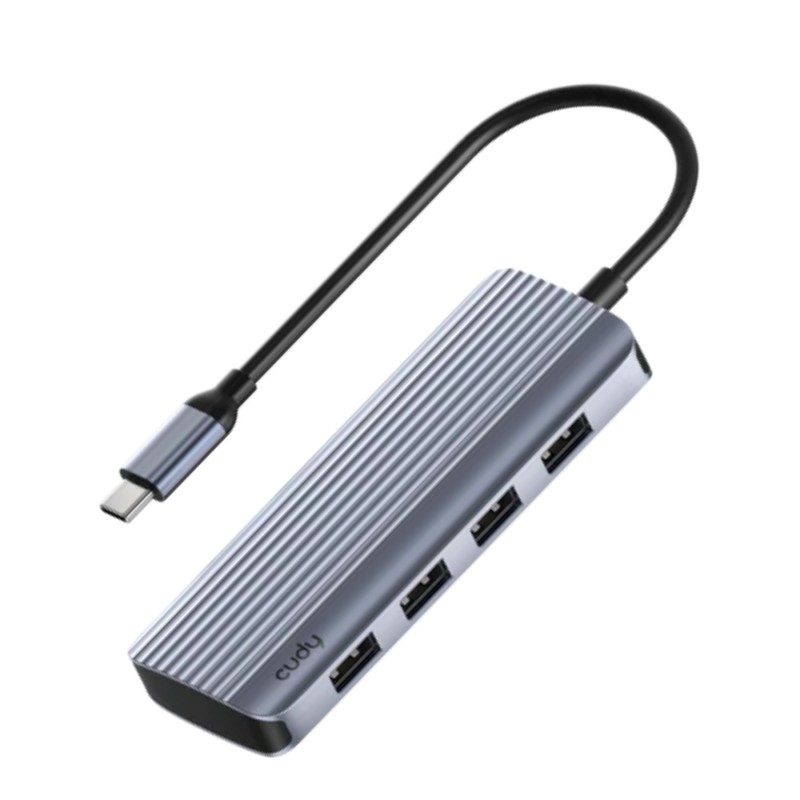 Adaptor 6-in-1 USB-C Hub cu placă rețea Gigabit Ethernet si HDMI out Cudy UH500
