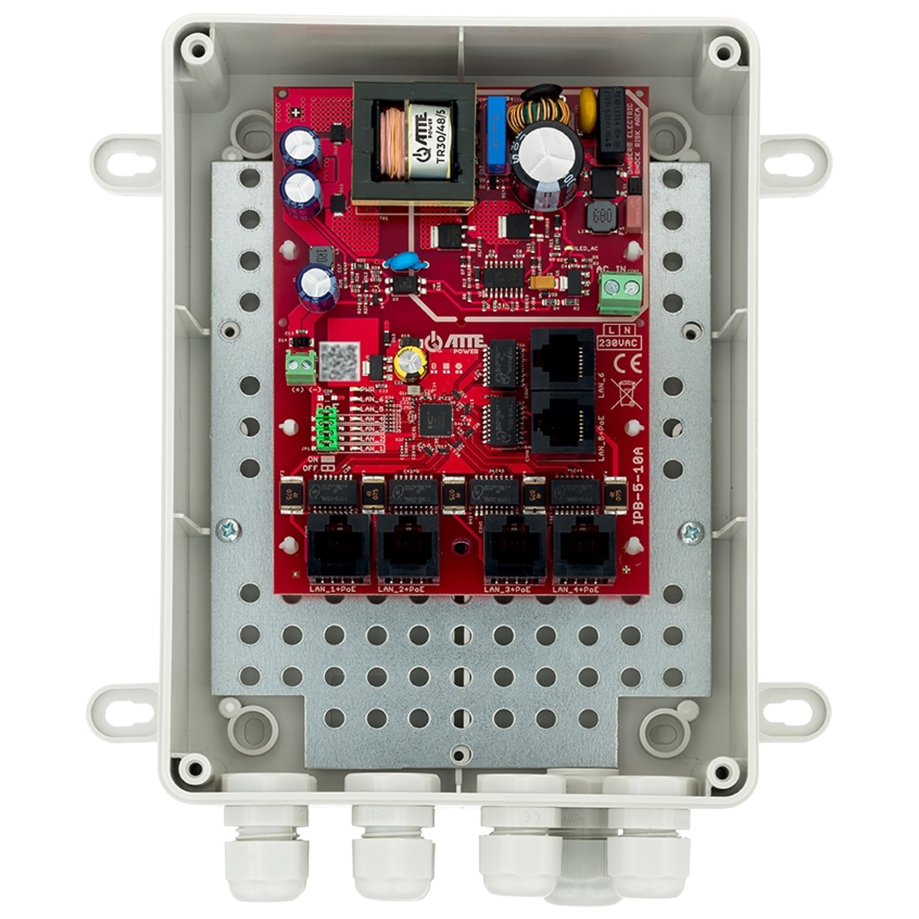 SWITCH POE IPB-5-10A-M2 CU 5 PORTURI + 1X UPLINK ATTE
