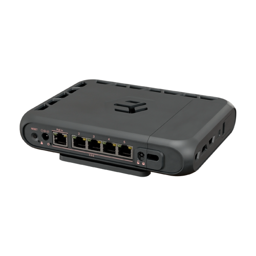 Router hAP be³, Wi-Fi 7, Triple-Band, 5 x RJ45 2.5G, IoT, Bluetooth, PoE-In af/at - MikroTik MA53UG+HbeH