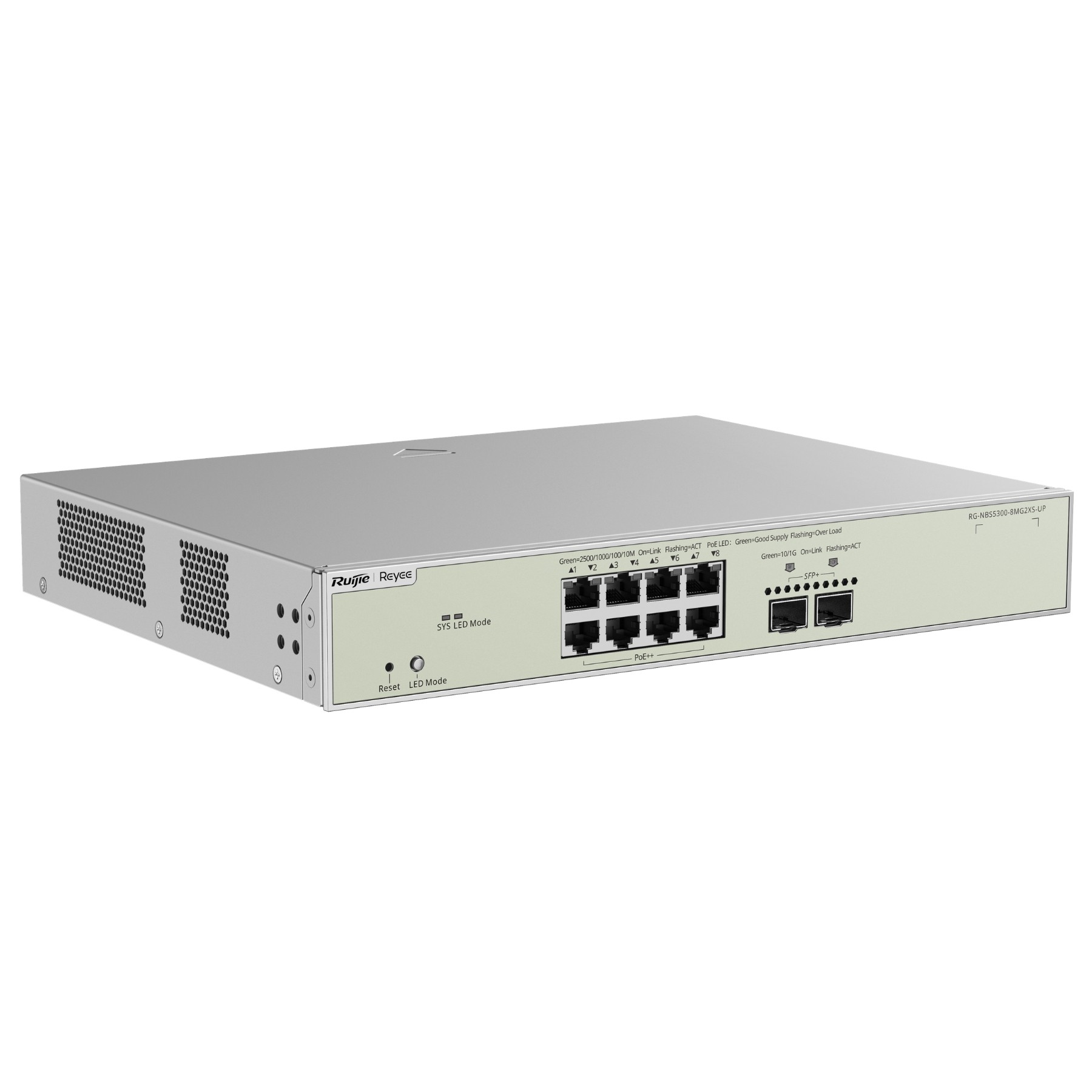 SWITCH PoE++ RG-NBS5300-8MG2XS-UP CU 8 PORTURI + 2X SFP+ REYEE