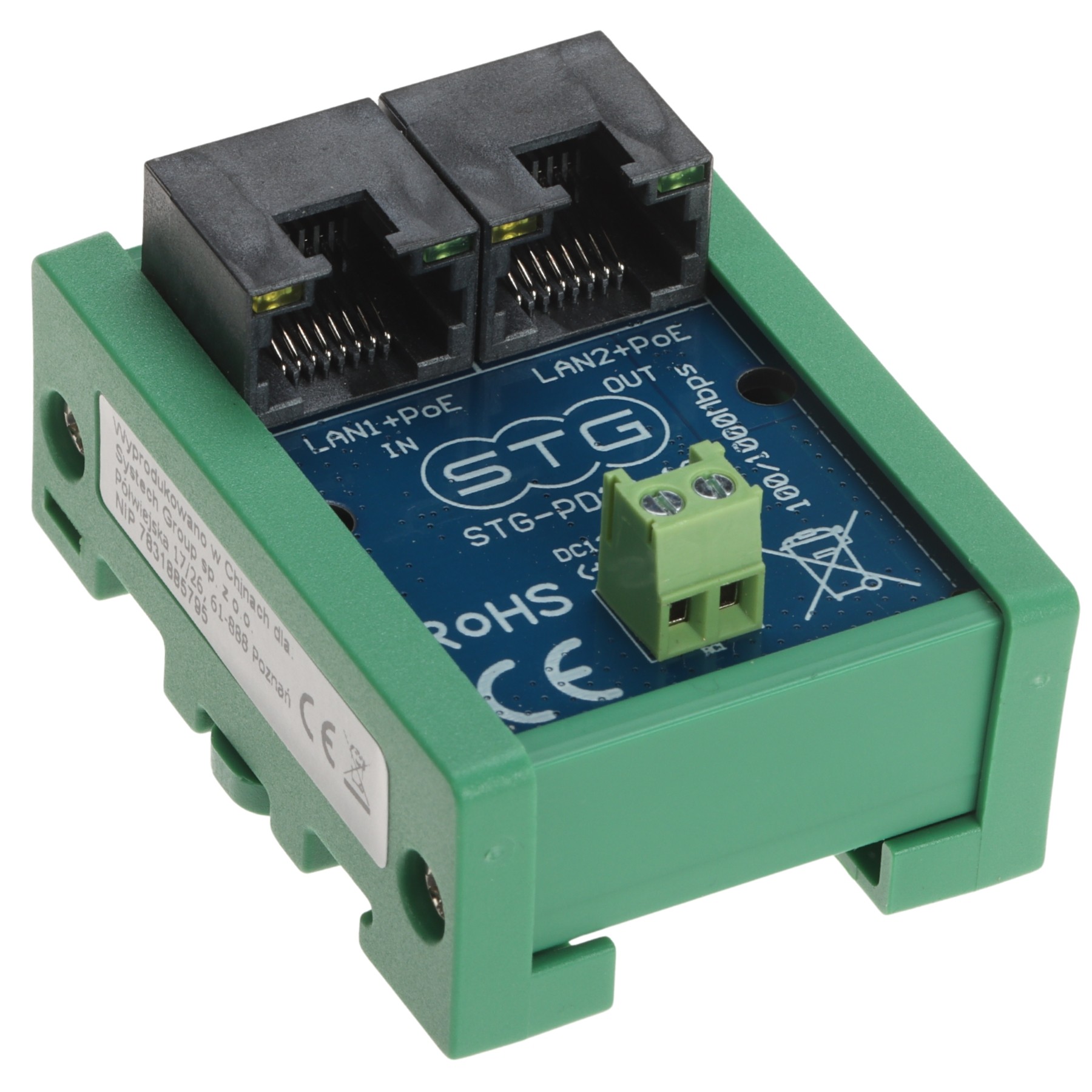Adaptor coborâre tensiune 12V din PoE 48V PD10-12 STG