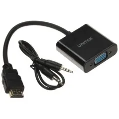 Convertor HDMI la VGA + audio Unitek Y-6333 max. 1920x1200px UNITEK - 1