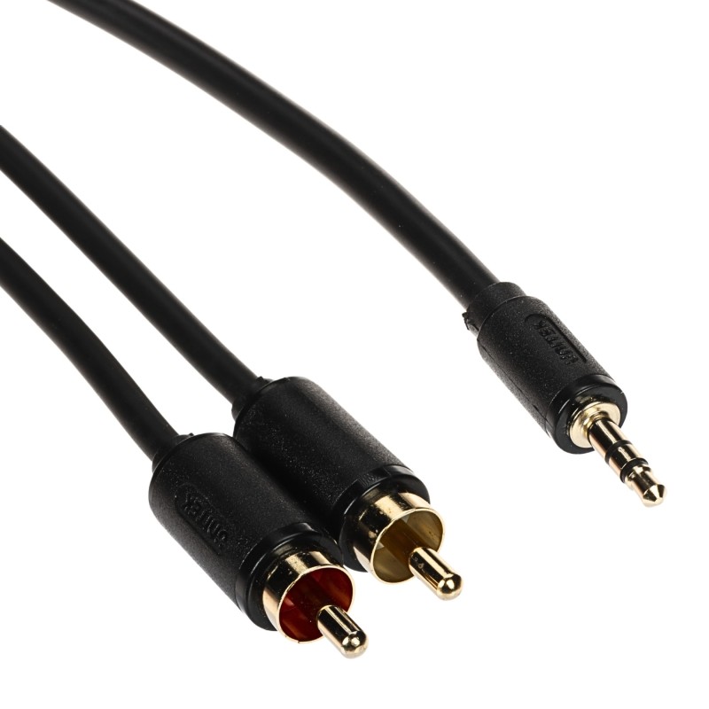 Cablu audio RCA - jack 3.5mm Stereo 15m C19025BK01 UNITEK