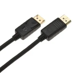 Cablu DisplayPort 1.2 Y-C609BK 4K@60Hz 3m Unitek - calitate superioară, ecranare, conectori auriti - 1