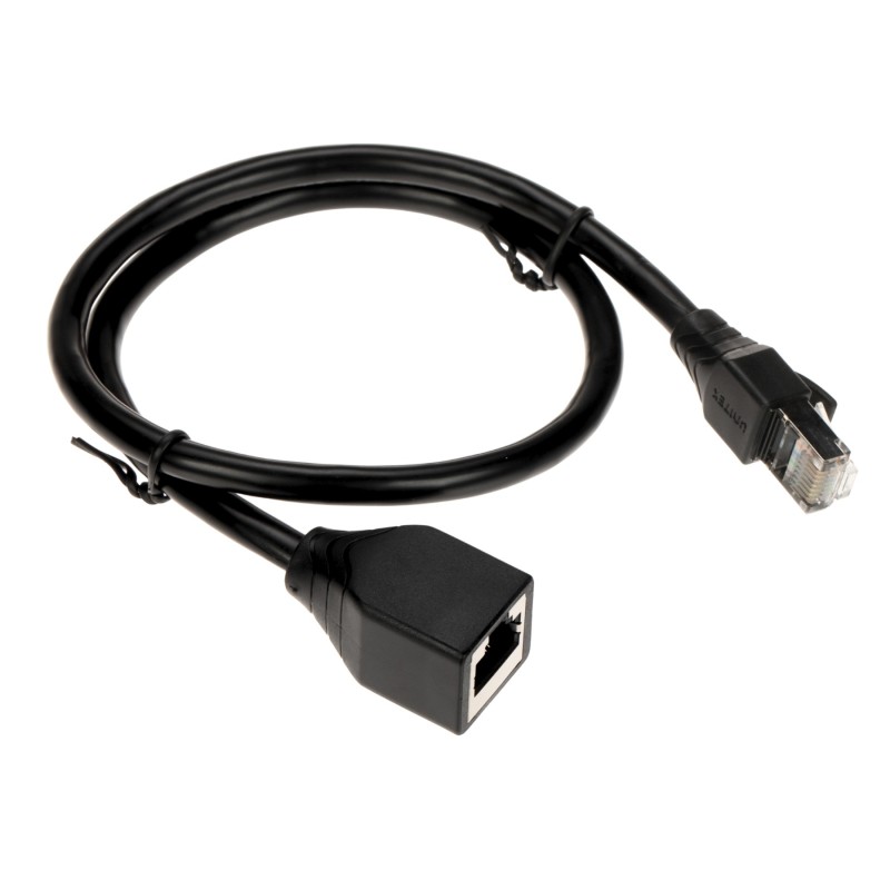 Cablu de extensie RJ45/RJ45 mamă UTP Cat.6 0.5m C1896BK Unitek