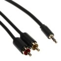 Cablu 2xRCA tată/Jack TRS 3.5 mm 5m conectori auriți Unitek - 1 Cablu 2xRCA tată/Jack TRS 3.5 mm 5m conectori auriți Unitek - 1