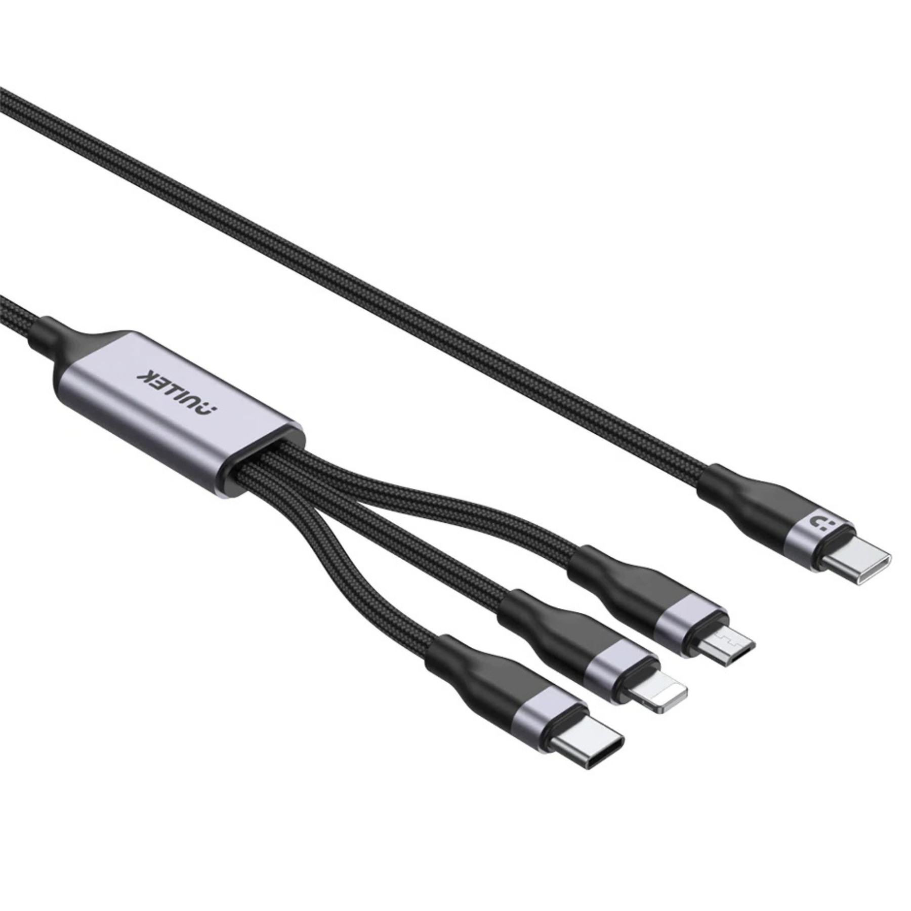 CABLU 3 ÎN 1 C14101AGY01-1.5M USB-C/USB-C, LIGHTNING, MICRO-USB 1.5 m UNITEK