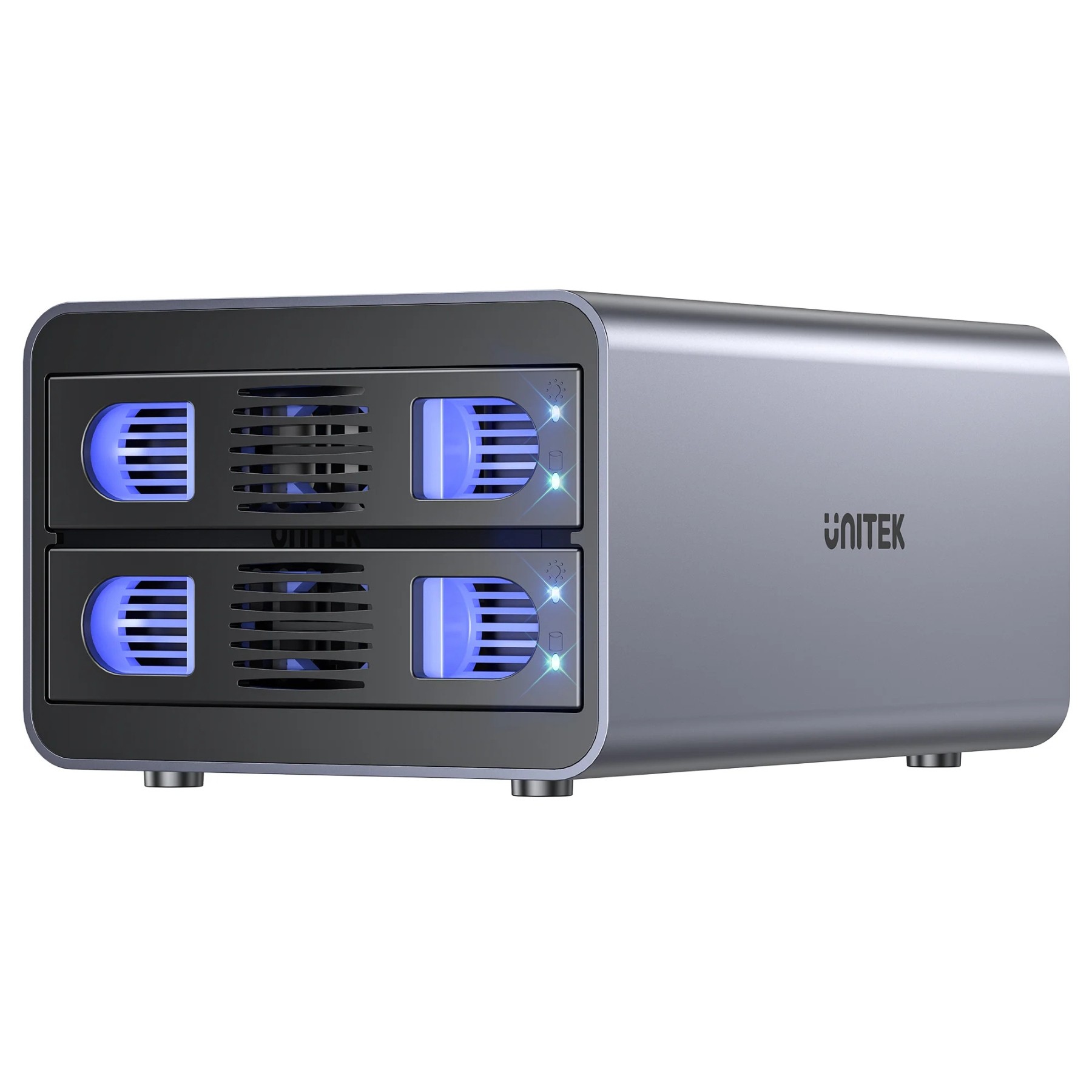 Carcasă externă RAID USB-C pentru 2 HDD/SSD SATA UNITEK S1308B01-EU