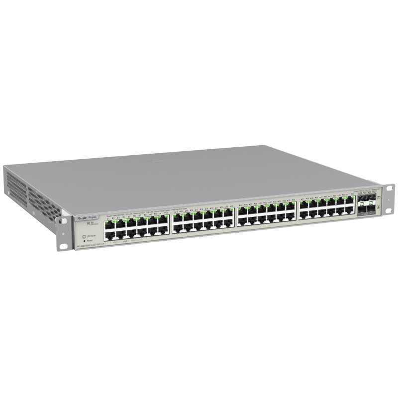 Comutator PoE administrat RG-NBS5200-48GT4XS-UP cu 48 porturi + 4X SFP+ Reyee