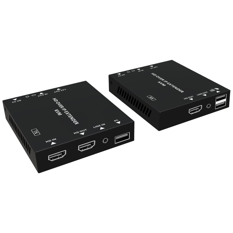 Kit extender HDMI+USB FullHD pe cablu UTP 150m IPC6