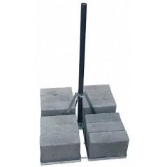 Catarg telescopic 2.5m cu bază pentru balast MB-4 DELTA Montage