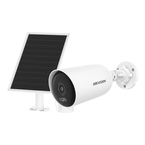 Camera 4G 4MP cu panou solar, lentila 2.8mm, IR 30m, WL 30m, Audio, IP66 - HIKVISION DS-2CFS04-4G-2.8mm