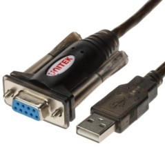Convertor USB-A la RS232 DB9 Serial UNITEK Y-1105D01 - 1