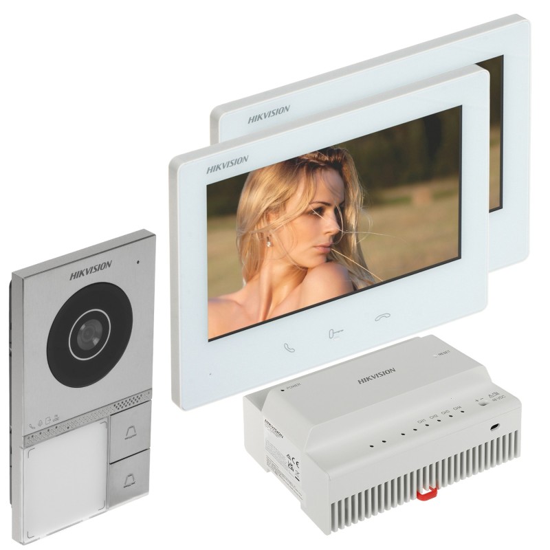 Set videointerfon DS-KIS705EY/2MONITORS Hikvision