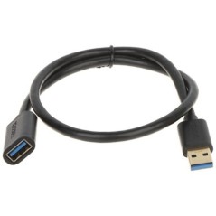 Cablu extender USB-A Tată /USB-A Mamă 0.5m USB 3.0 Y-C456GBK Unitek - 1