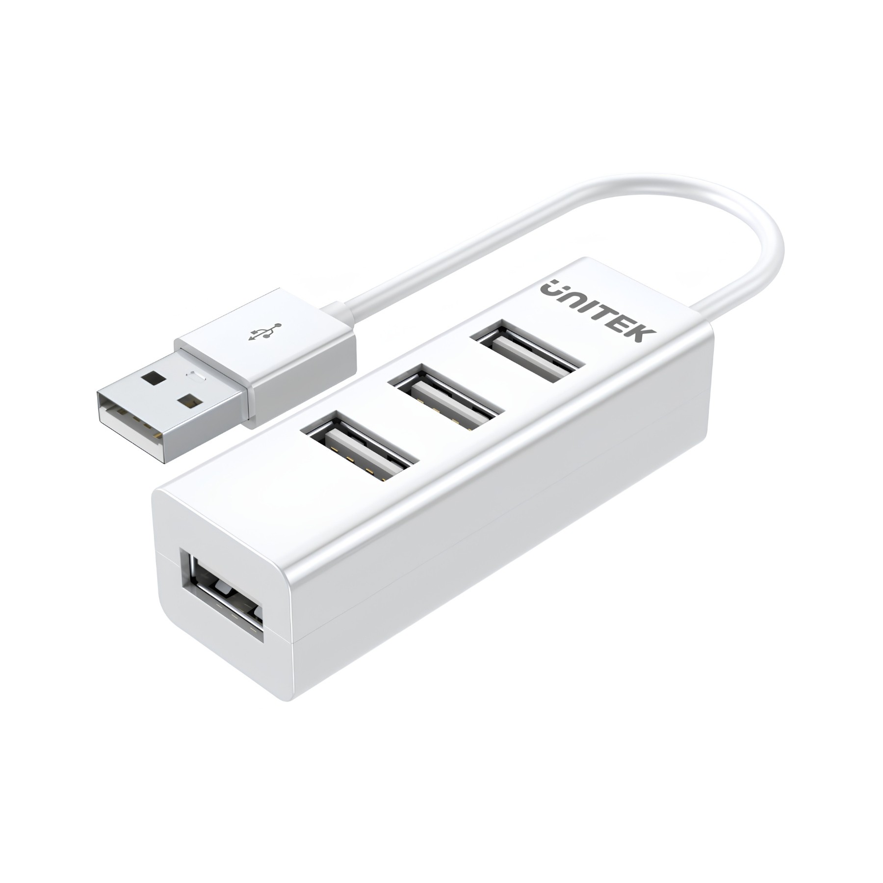 Hub USB 2.0 cu 4 porturi, cablu 10 cm UNITEK Y-2146
