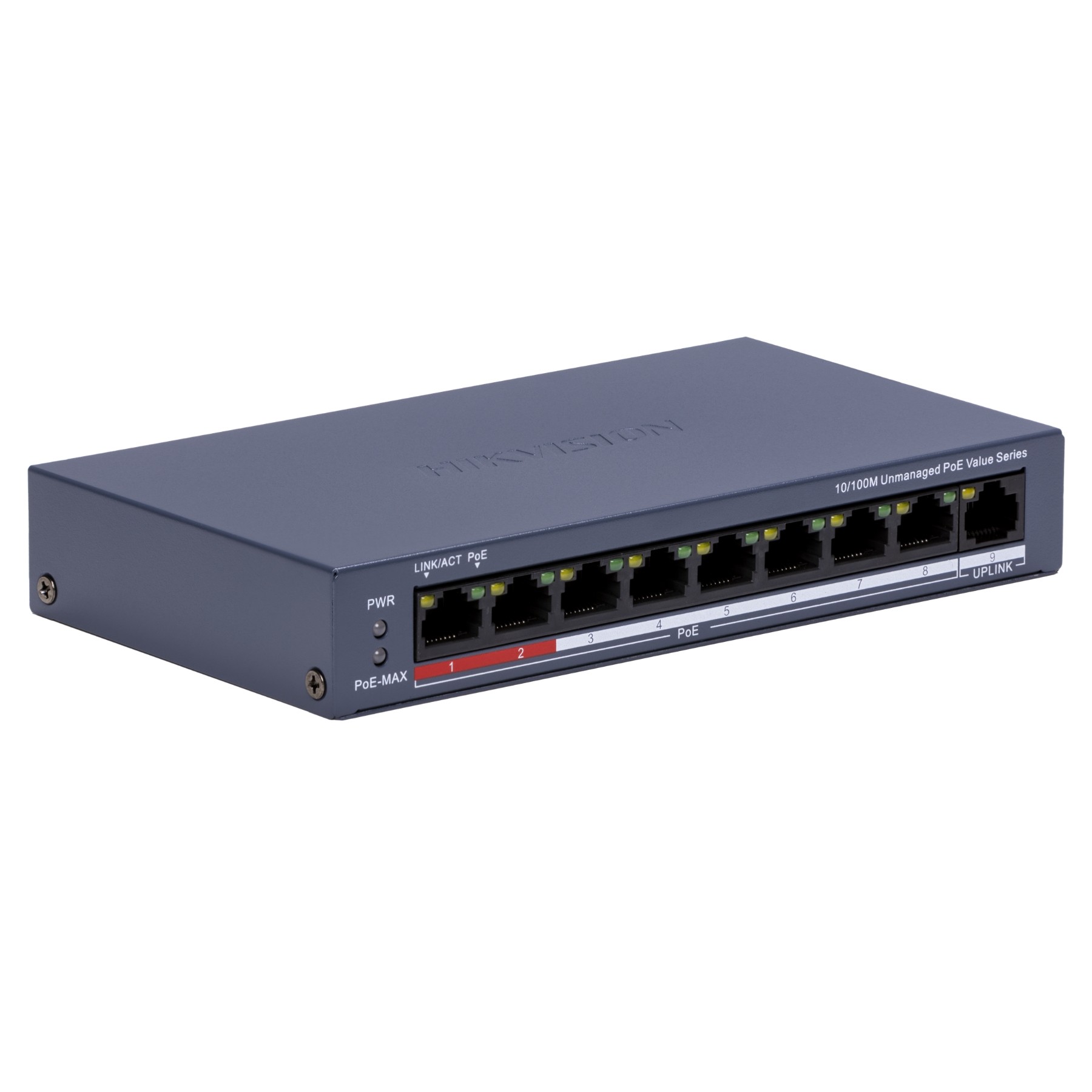 SWITCH POE DS-3E0109P-E/M(C) CU 8 PORTURI + 1X UPLINK Hikvision