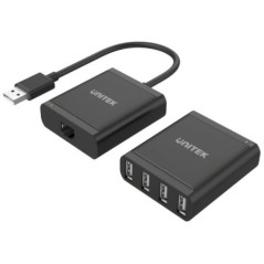Kit Extender USB 2.0 prin UTP Cat5e/Cat6 UNITEK Y-2516 - 1