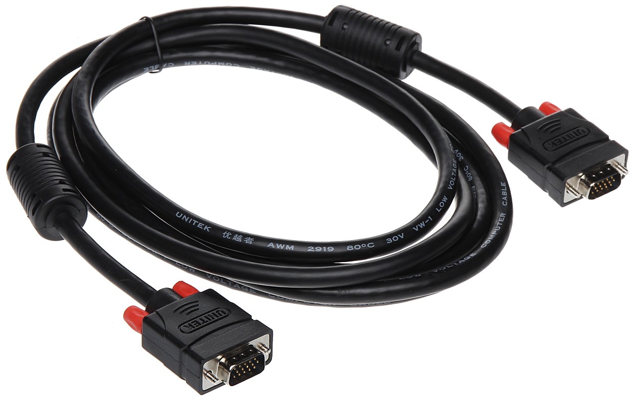 Cablu VGA 3m Tata-tata cu filtre ferită Y-C504G Unitek