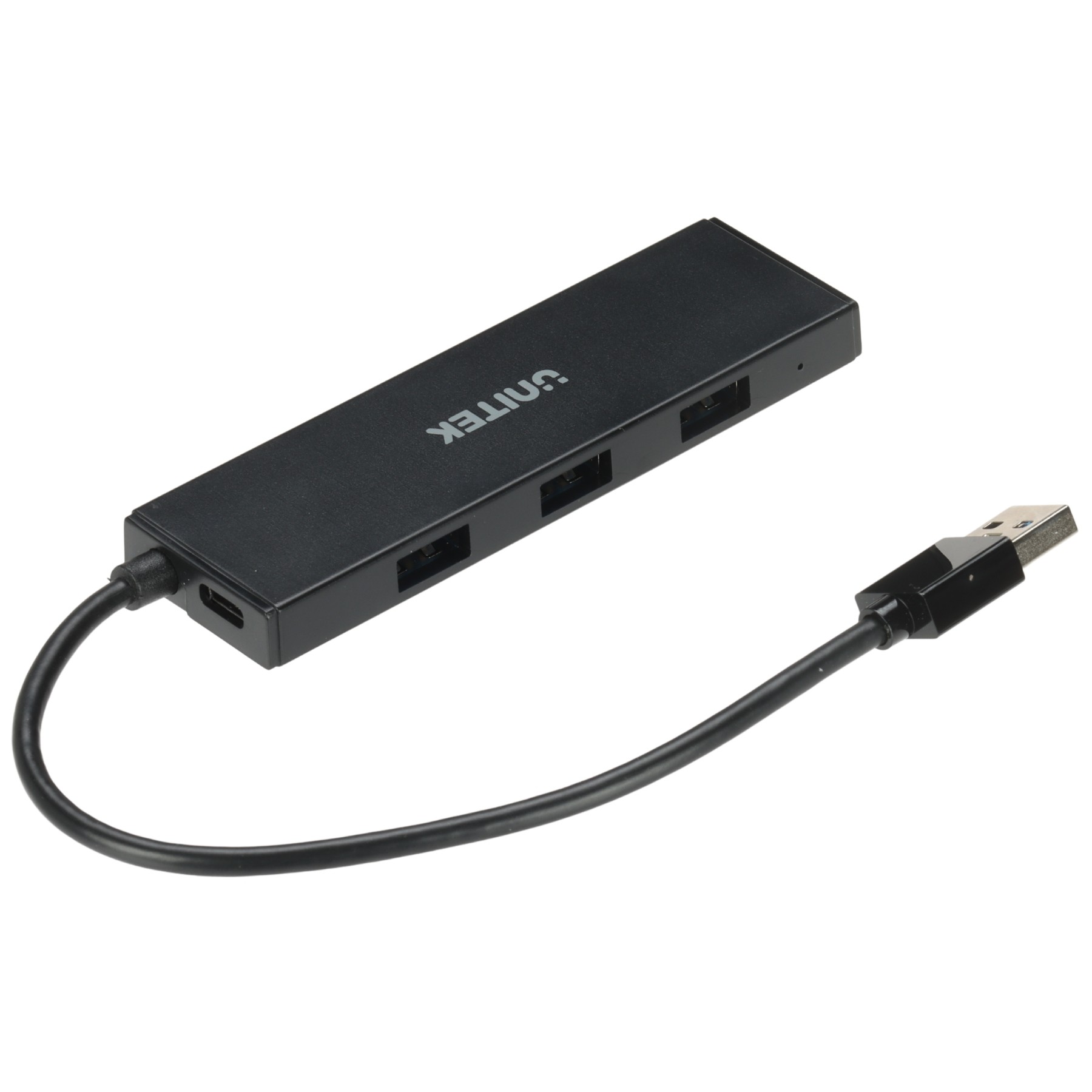 Hub USB 3.0 4 porturi USB-A cu conector USB-A 20cm H1336ABK01 Unitek