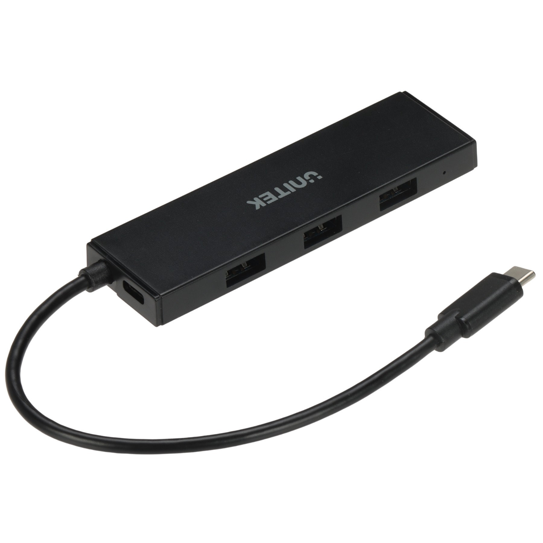 Hub USB 3.0 4 porturi USB-A cu conector USB-C 20cm H1336BBK01 Unitek