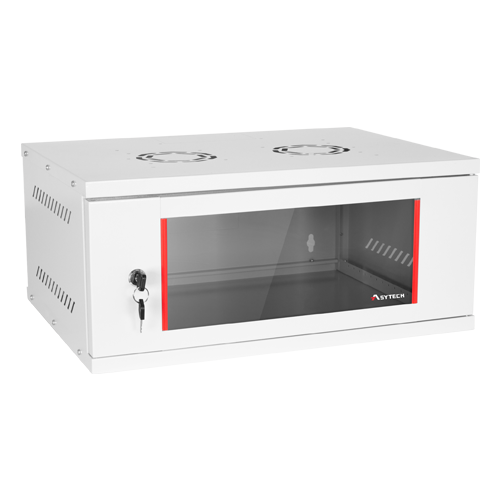Rack perete 4U 19'' 542X400, capacitate incarcare 50 kg, RAL7035 - ASYTECH Networking ASY-4U-5440SBW