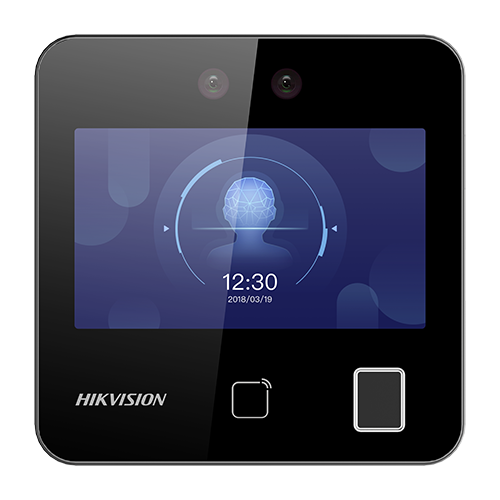 Terminal control acces recunoastere faciala, 4.3 inch touch screen, M1, Amprenta, Wi-Fi - HIKVISION DS-K1T343MFWX-B-S