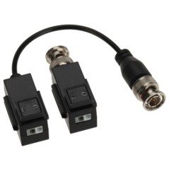 Video balun pasiv HD, transmisie prin UTP Cat5e/6, set 2 buc - HIKVISION DS-1H18-A