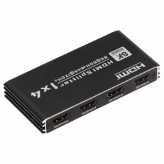 Splitter HDMI 4K UHD/8K 4 porturi carcasă metalică, suportă HDMI 2.1, EDID, HDR