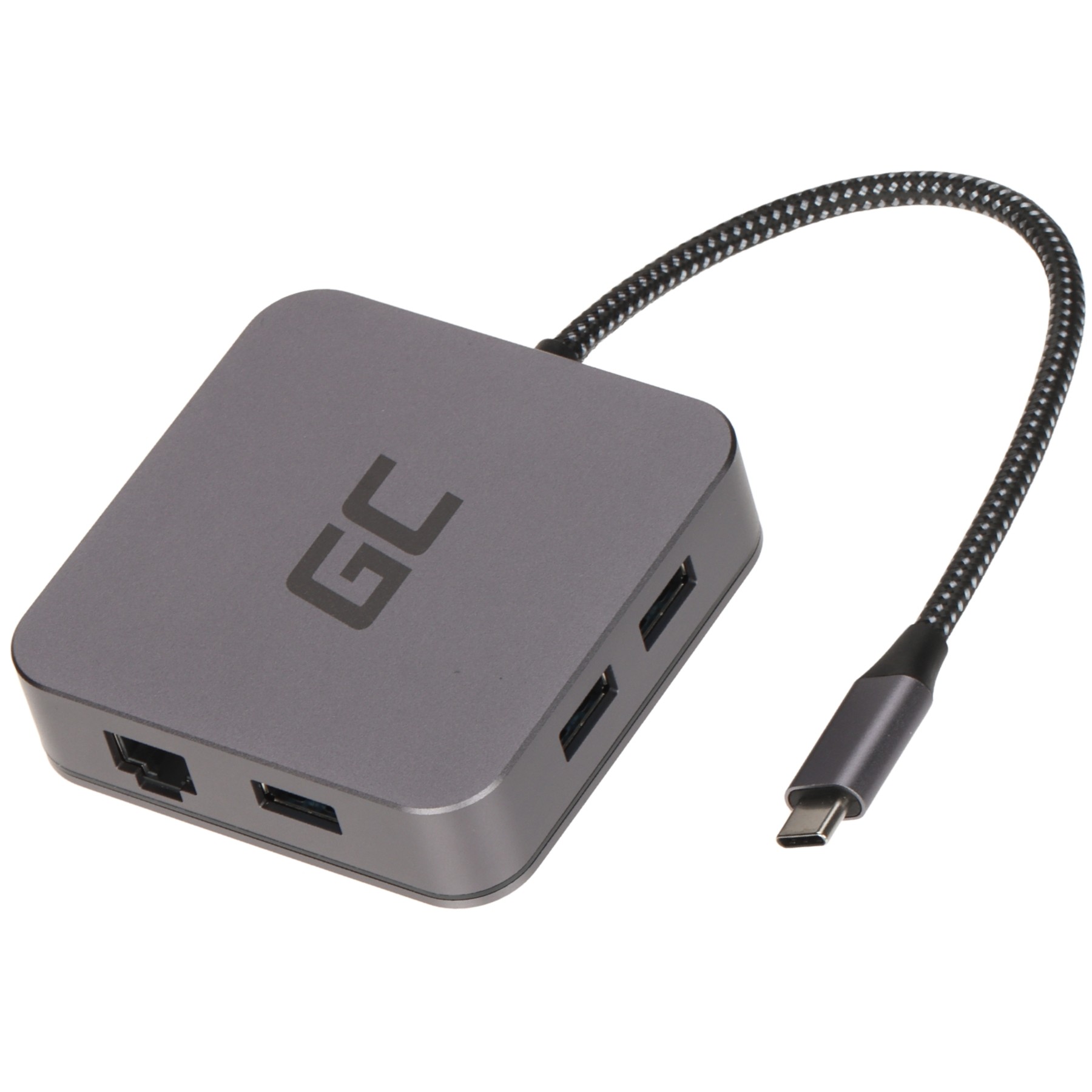 Hub USB 3.0 cu iesire HDMI 4K, RJ45, 3 x USB-A, 1 x USB-C PD AK61 Green Cell