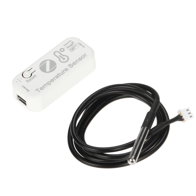 Senzor temperatură WiFi Tuya ATLO-TS4Z ZigBee alimentat USB wireless 2.4GHz