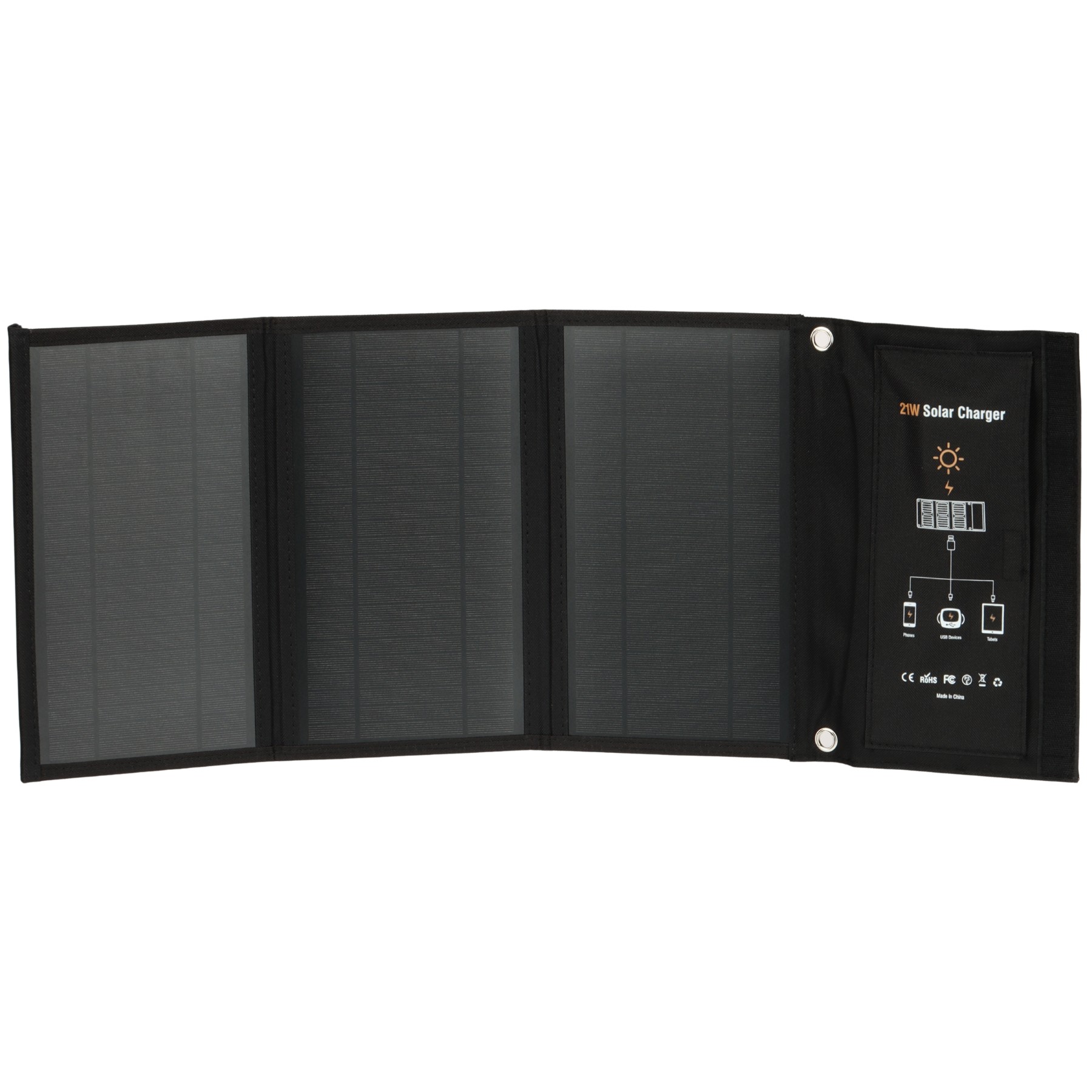 Panou solar fotovoltaic 21W cu cablu USB SP-21W-BAT rabatabil Delta Power