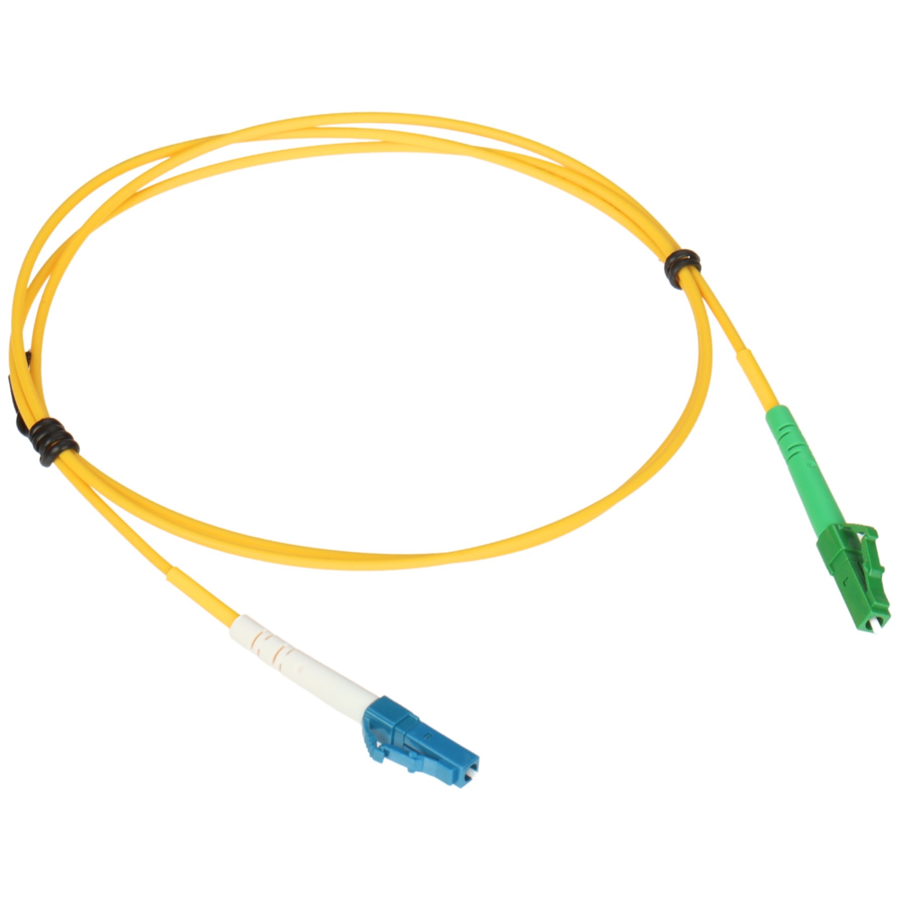 Patchcord SM LC/APC - LC/UPC 1m simplex fibra optica LSOH G.657A1 (9/125um)