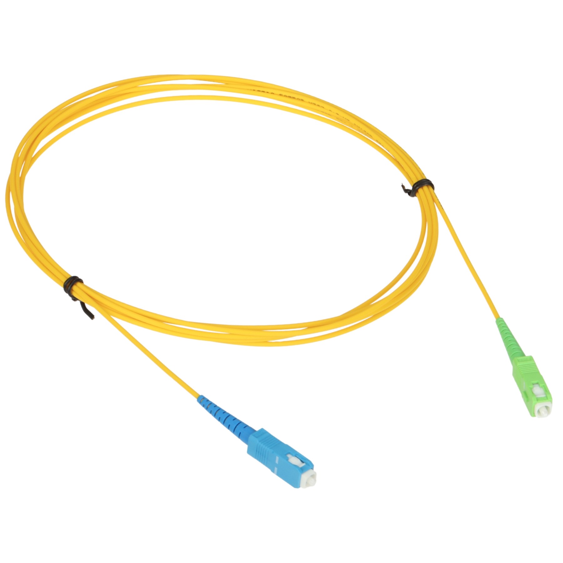 Patchcord SM SC/APC - SC/UPC 3m simplex fibra optica LSOH G.657A1 (9/125um)