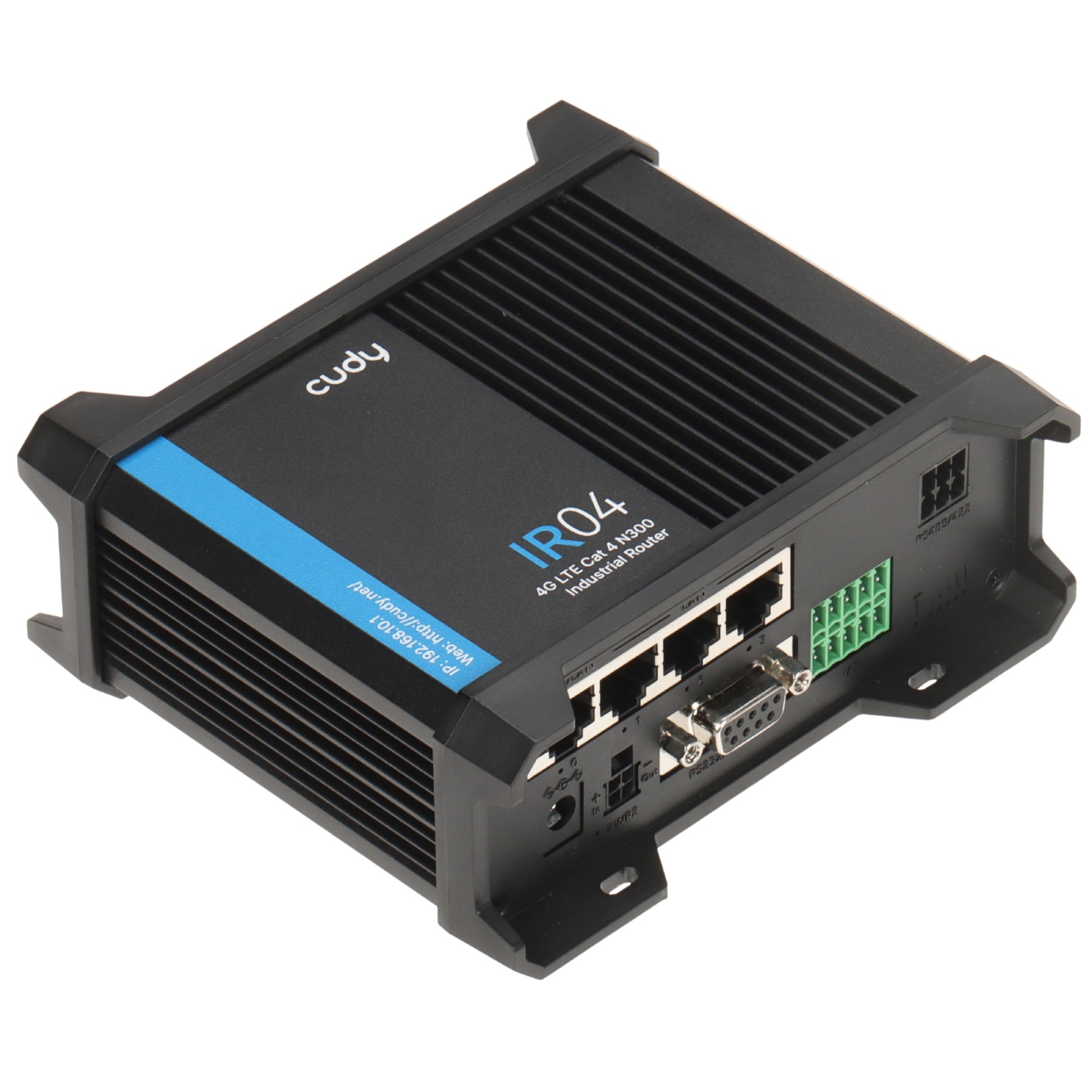 Router 4G/LTE Cat4 industrial +AP 2.4GHz IR04_EU Dual SIM CUDY