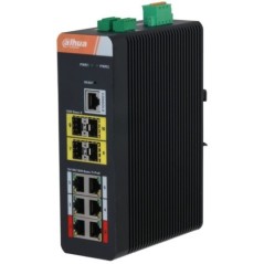 Switch PoE 6 porturi gigabit +4xSFP gigabit IS4410-6GT-120 Dahua