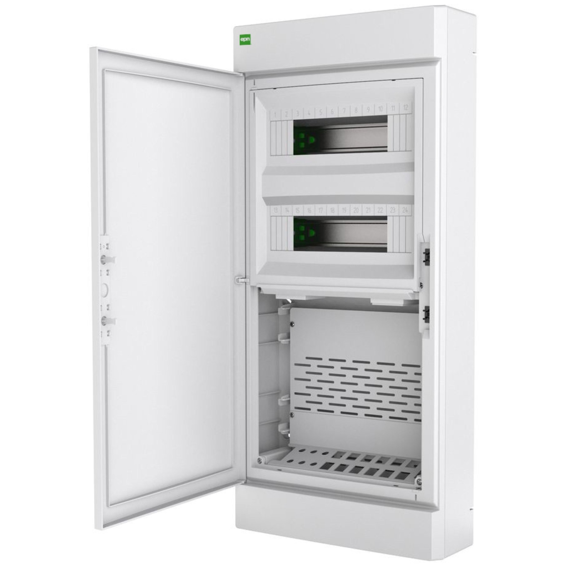 Cofret electric 24 de module + media ELEGANT-TWIN-2X12/NT/W/EPN Elektro-Plast