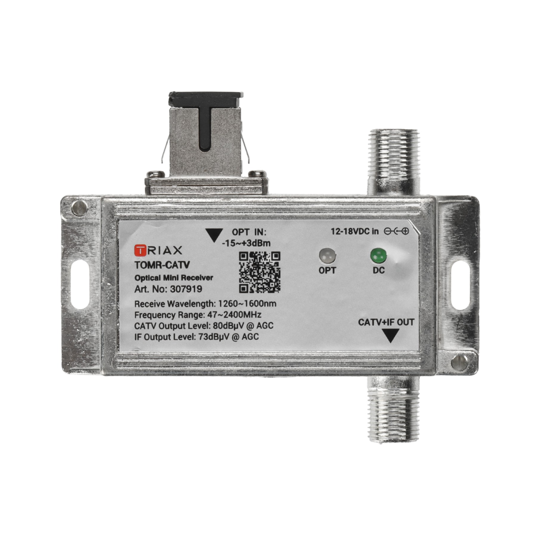 RECEPTOR OPTIC TOMR-CATV TRIAX