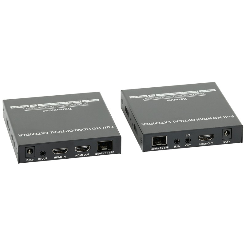 Extender HDMI cu IR pe fibră optică 20km HDMI-OFT-20IR