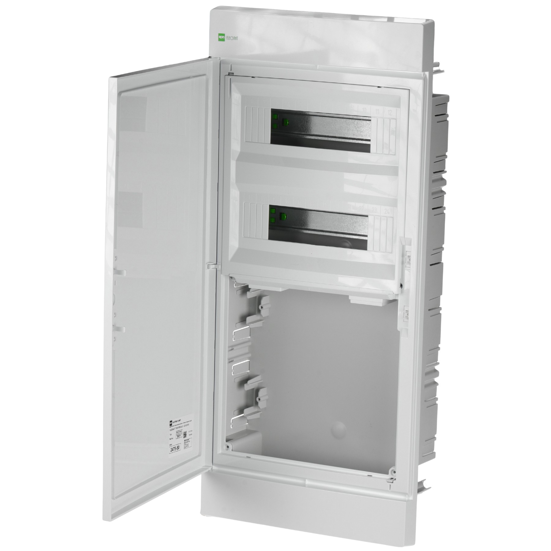 Cofret electric îngropat 24 de module + media ELEGANT-TWIN-2X12/NT/W/EPN Elektro-Plast