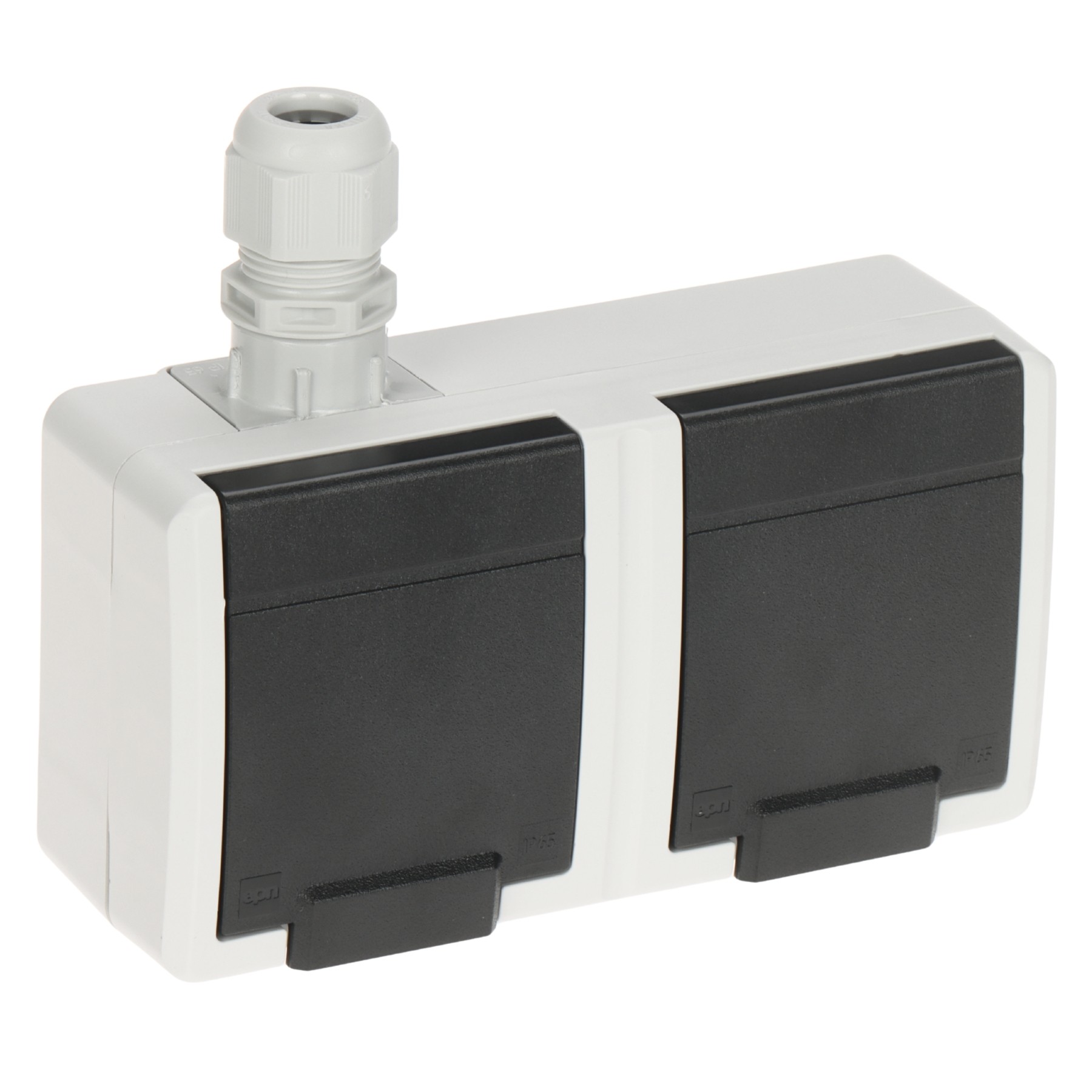 PRIZĂ DUBLĂ APARENTĂ AQUANT-2K-G2/V1/EPN 250 V AC 16 A IP65 Elektro-Plast Nasielsk