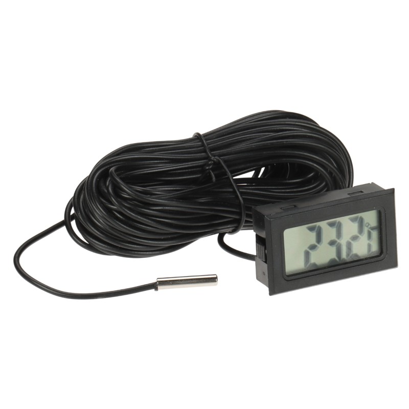 Termometru -50...100 'C cu display LCD și senzor cu cablu 10m